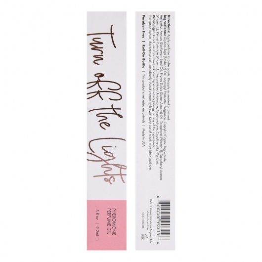 Парфюмерное масло с феромонами Turn Off The Lights с цветочно-восточным ароматом - 9,2 мл. -  - Магазин феромонов в Калининграде