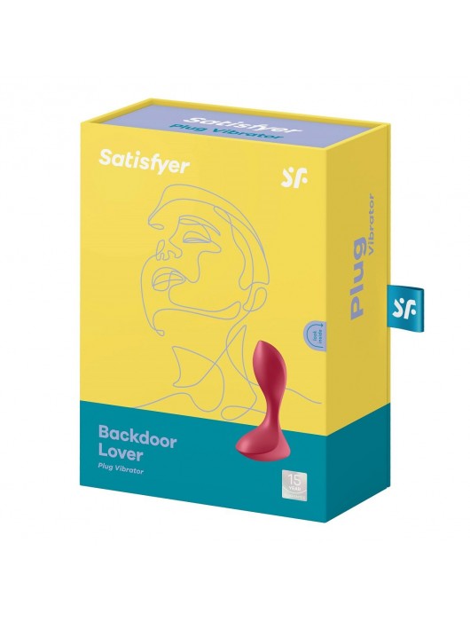 Красный вибромассажёр простаты Satisfyer Backdoor Lover - 14 см. - Satisfyer - в Калининграде купить с доставкой