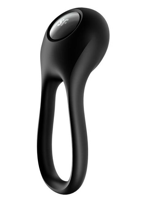Черное эрекционное виброкольцо Majestic Duo - Satisfyer - в Калининграде купить с доставкой