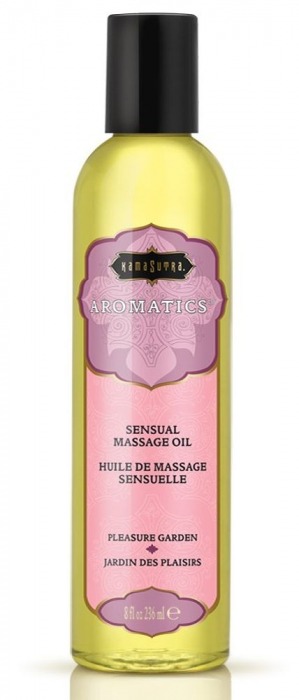 Массажное масло с цветочным ароматом Pleasure Garden - 236 мл. - Kama Sutra - купить с доставкой в Калининграде