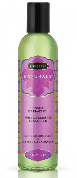 Массажное масло Naturals Island Passion Berry с ароматом тропических фруктов - 236 мл. - Kama Sutra - купить с доставкой в Калининграде