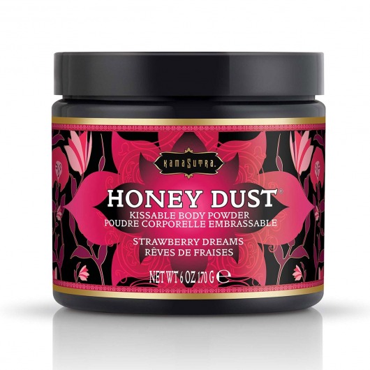 Пудра для тела Honey Dust Body Powder с ароматом клубники - 170 гр. - Kama Sutra - купить с доставкой в Калининграде