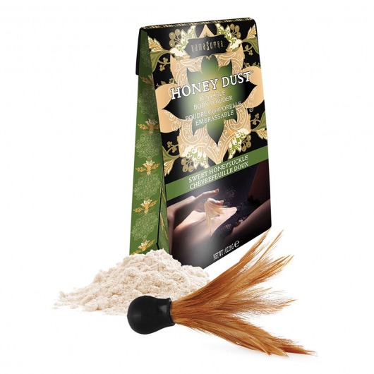 Пудра для тела Honey Dust Body Powder с ароматом жимолости - 28 гр. - Kama Sutra - купить с доставкой в Калининграде