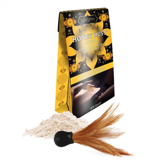 Пудра для тела Honey Dust Body Powder с ароматом кокоса и ананаса - 28 гр. - Kama Sutra - купить с доставкой в Калининграде