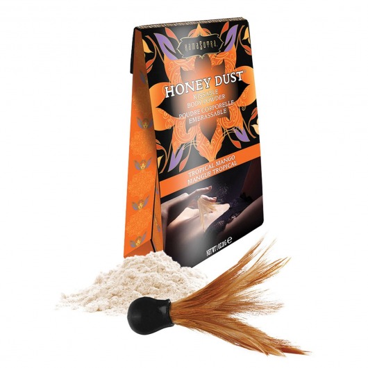 Пудра для тела Honey Dust Body Powder с ароматом манго - 28 гр. - Kama Sutra - купить с доставкой в Калининграде