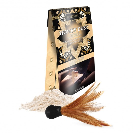 Пудра для тела Honey Dust Body Powder с ароматом ванили - 28 гр. - Kama Sutra - купить с доставкой в Калининграде