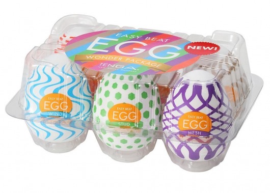 Набор из 6 мастурбаторов Tenga EGG IV с различным рельефом - Tenga - в Калининграде купить с доставкой