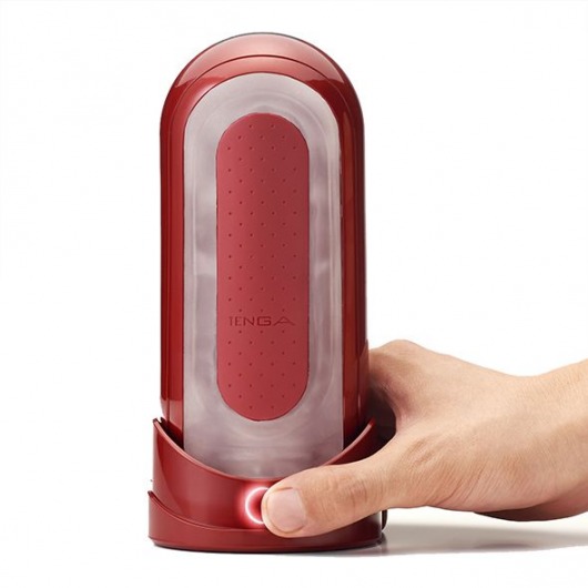Красный мастурбатор Flip Zero Red   Warmer с подогревом - Tenga - в Калининграде купить с доставкой
