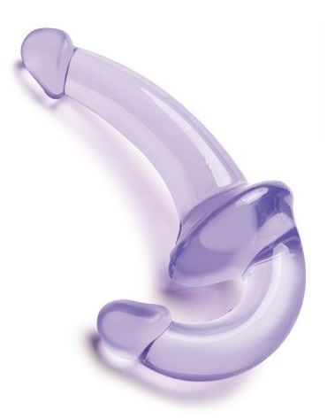Фиолетовый безремневой страпон Strapless Strap-On - Lux Fetish - купить с доставкой в Калининграде