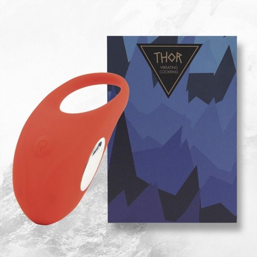 Красное кольцо с вибрацией Thor Cockring - FeelzToys - в Калининграде купить с доставкой