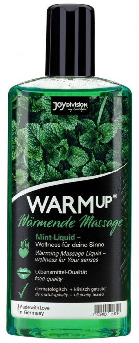 Массажное масло WARMup Mint с ароматом мяты - 150 мл. - Joy Division - купить с доставкой в Калининграде