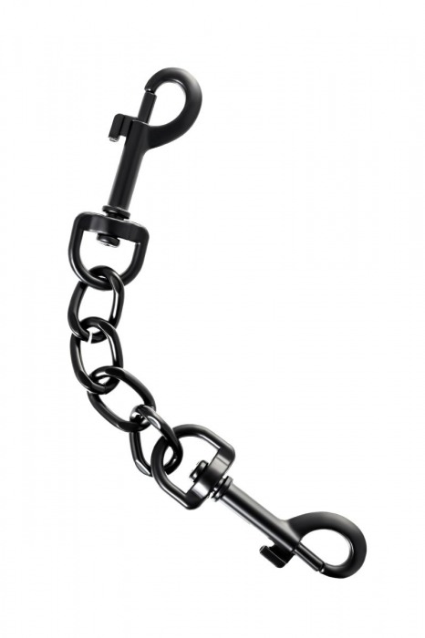 Узкие черные наручники на сцепке - ToyFa - купить с доставкой в Калининграде