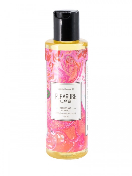 Массажное масло Pleasure Lab Delicate с ароматом пиона и пачули - 100 мл. - Pleasure Lab - купить с доставкой в Калининграде