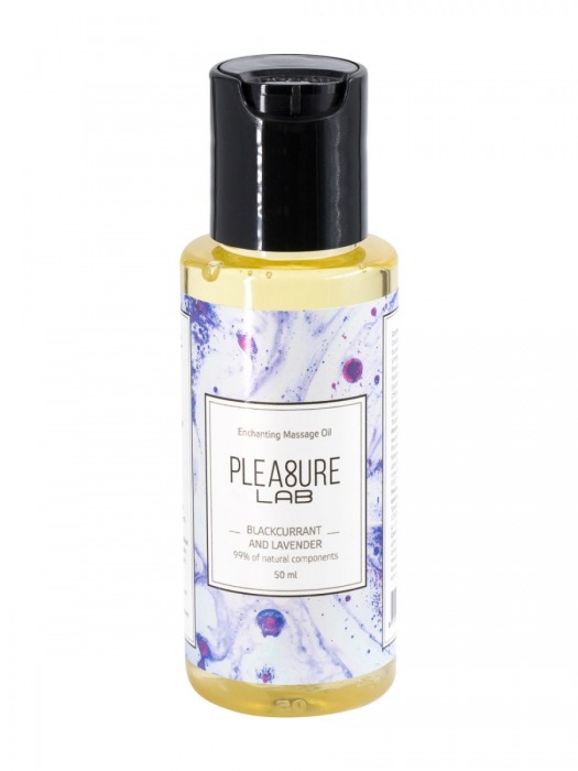 Массажное масло Pleasure Lab Enchanting с ароматом черной смородины и лаванды - 50 мл. - Pleasure Lab - купить с доставкой в Калининграде