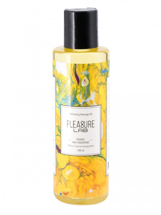 Массажное масло Pleasure Lab Refreshing с ароматом манго и мандарина - 100 мл. - Pleasure Lab - купить с доставкой в Калининграде