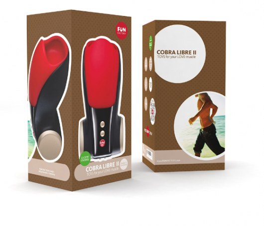 Чёрно-красный вибромастурбатор Cobra Libre 2 - Fun Factory - в Калининграде купить с доставкой