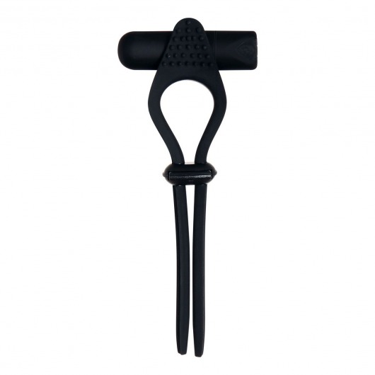 Черное эрекционное лассо с вибропулей Black Tie Affair - Zero Tolerance - в Калининграде купить с доставкой