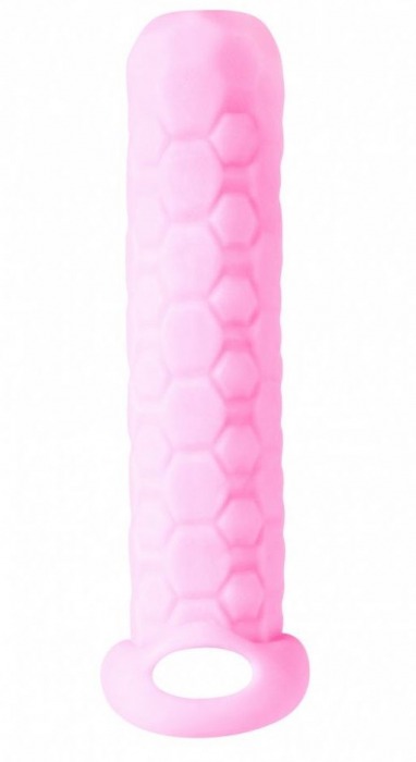 Розовый фаллоудлинитель Homme Long - 13,5 см. - Lola Games - в Калининграде купить с доставкой