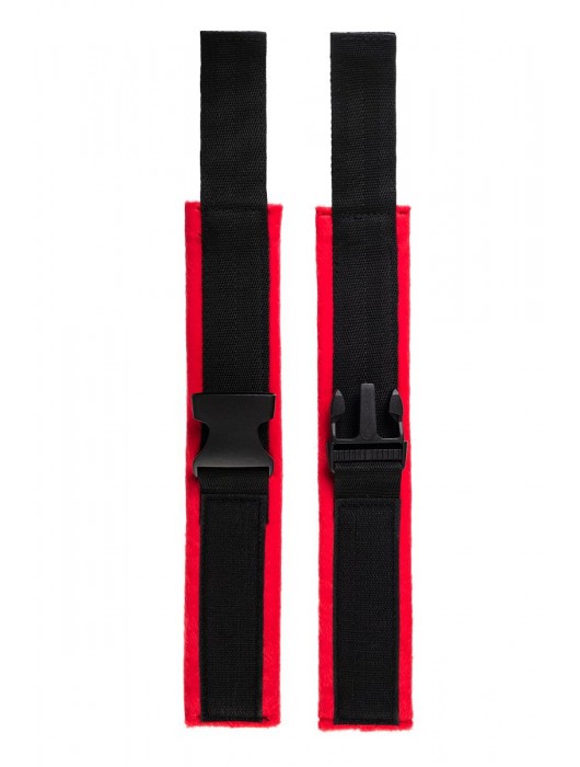 Красно-черные велюровые оковы Anonymo - ToyFa - купить с доставкой в Калининграде