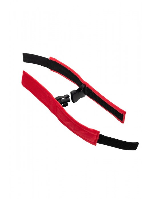 Красно-черные велюровые оковы Anonymo - ToyFa - купить с доставкой в Калининграде