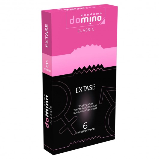 Презервативы с точками и рёбрышками DOMINO Classic Extase - 6 шт. - Domino - купить с доставкой в Калининграде