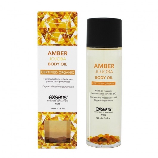 Органическое массажное масло AMBER JOJOBA - 100 мл. - Exsens - купить с доставкой в Калининграде