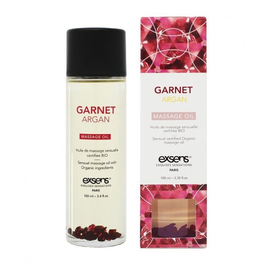 Органическое массажное масло GARNET ARGAN - 100 мл. - Exsens - купить с доставкой в Калининграде