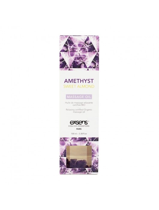 Органическое массажное масло AMETHYST SWEET ALMOND - 100 мл. - Exsens - купить с доставкой в Калининграде