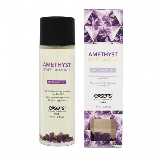 Органическое массажное масло AMETHYST SWEET ALMOND - 100 мл. - Exsens - купить с доставкой в Калининграде