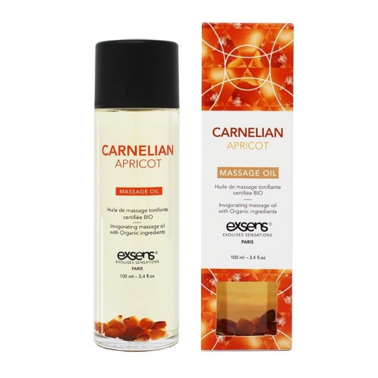 Органическое массажное масло CARNELIAN APRICOT - 100 мл. - Exsens - купить с доставкой в Калининграде