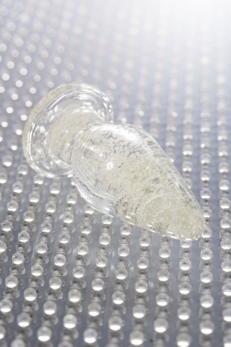 Прозрачная, светящаяся в темноте анальная втулка - 9,8 см. - Sexus