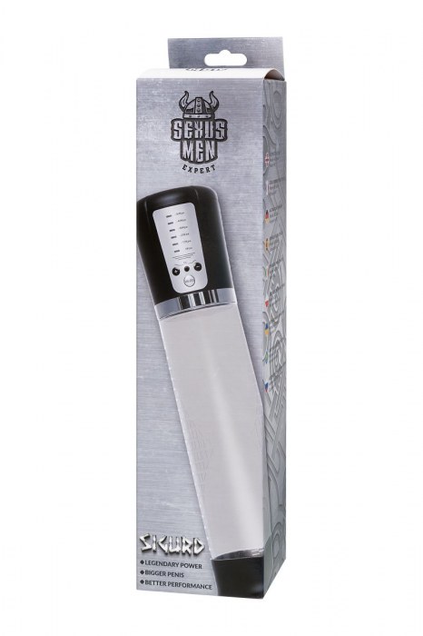 Прозрачная автоматическая помпа для пениса Sigurd - Sexus - в Калининграде купить с доставкой