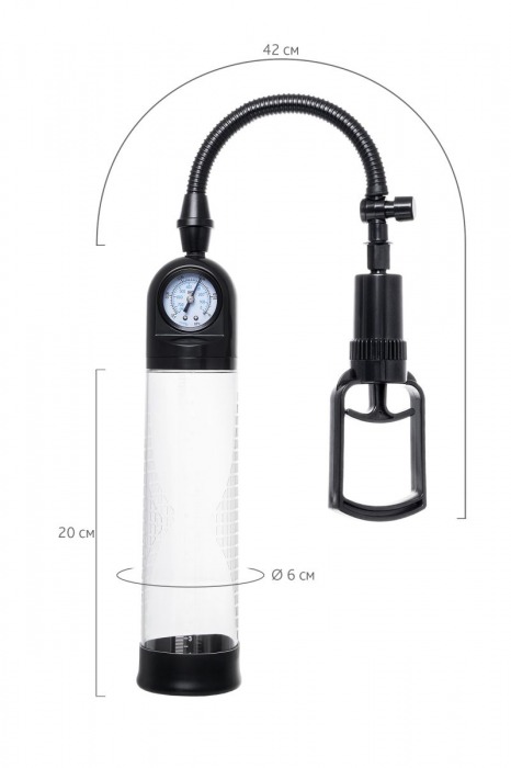 Прозрачная механическая помпа Helmer с манометром - Sexus - в Калининграде купить с доставкой