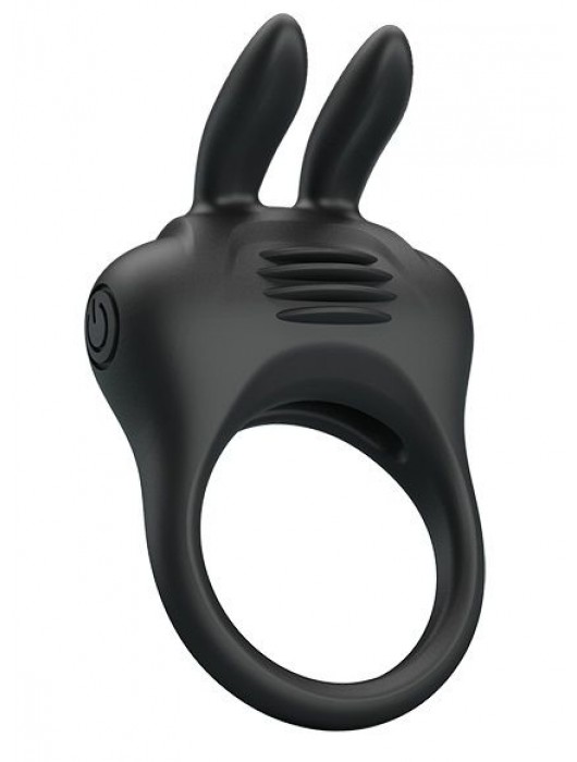 Черное эрекционное кольцо с вибрацией Davion - Baile - в Калининграде купить с доставкой