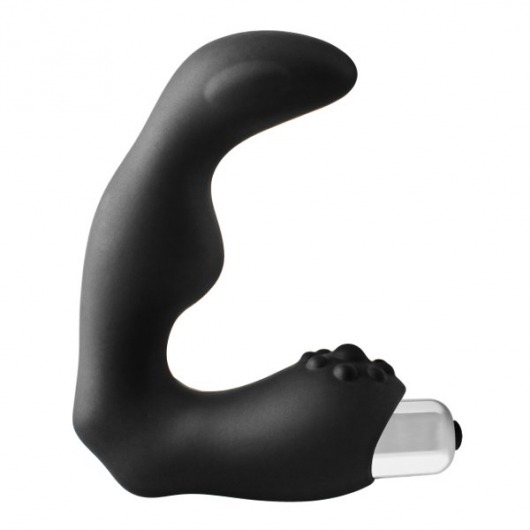 Черный вибромассажер простаты FantASStic Vibrating Prostate Massager - 11,3 см. - Dream Toys - в Калининграде купить с доставкой