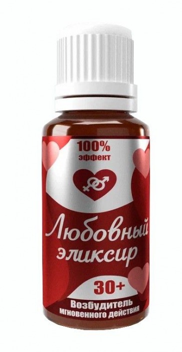 Возбудитель  Любовный эликсир 30+  - 20 мл. - Миагра - купить с доставкой в Калининграде