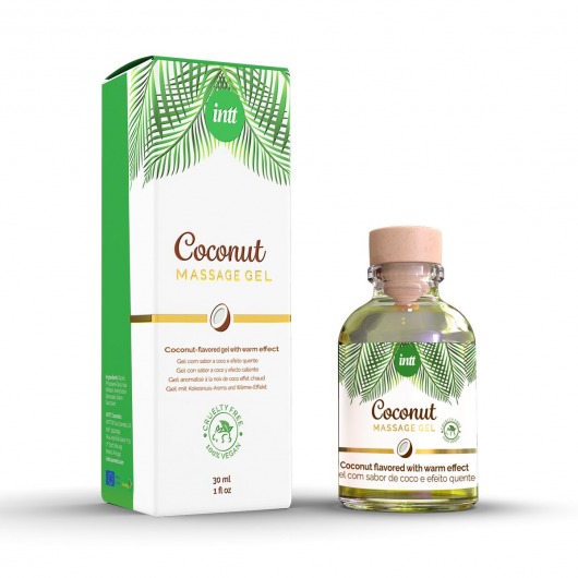Массажный гель с ароматом кокоса Coconut - 30 мл. - INTT - купить с доставкой в Калининграде