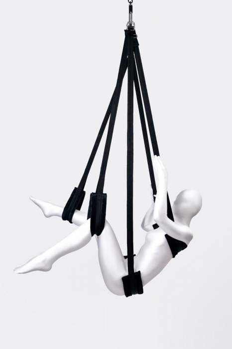 Черные секс-качели Anonymo №0503 - ToyFa - купить с доставкой в Калининграде