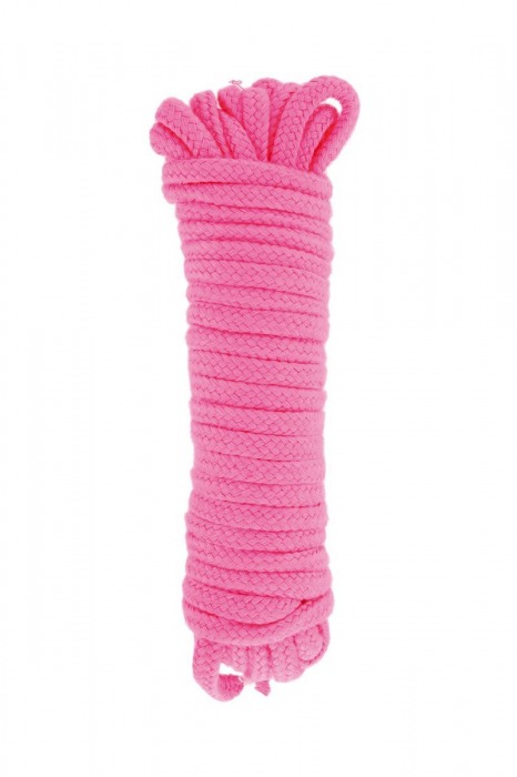 Розовая веревка для связывания Sweet Caress Rope - 10 метров - Sweet Caress - купить с доставкой в Калининграде