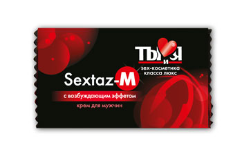 Возбуждающий крем Sextaz-M для мужчин в одноразовой упаковке - 1,5 гр. - Биоритм - купить с доставкой в Калининграде