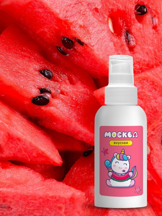 Универсальная смазка с ароматом арбуза  Москва Вкусная  - 100 мл. - Москва - купить с доставкой в Калининграде