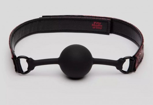 Кляп-шар на двусторонних ремешках Reversible Silicone Ball Gag - Fifty Shades of Grey - купить с доставкой в Калининграде