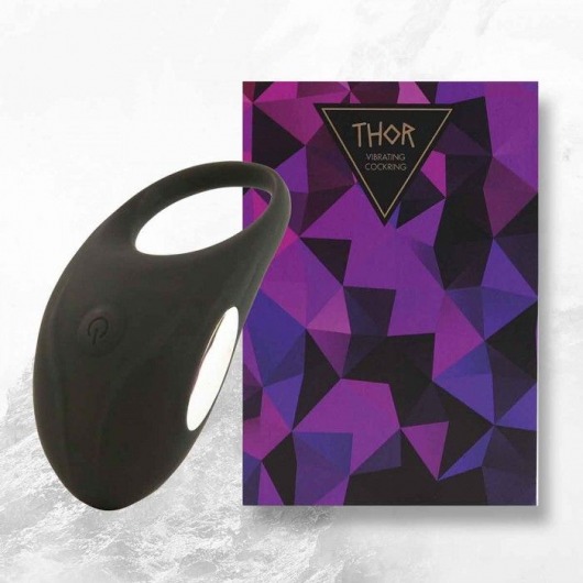 Черное эрекционное виброкольцо Thor Cockring - FeelzToys - в Калининграде купить с доставкой