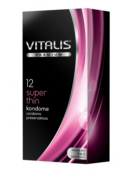 Ультратонкие презервативы VITALIS PREMIUM super thin - 12 шт. - Vitalis - купить с доставкой в Калининграде