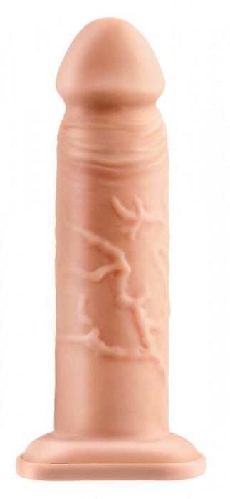 Телесный реалистичный фаллоимитатор с полостью Silicone Hollow Extension - 20 см. - Pipedream - купить с доставкой в Калининграде