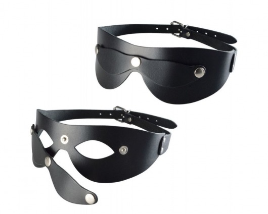 Черная кожаная маска  Новичок - Sitabella - купить с доставкой в Калининграде