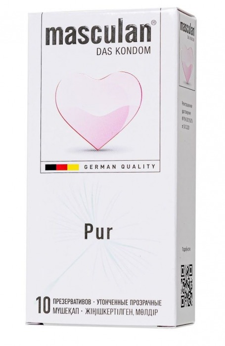 Супертонкие презервативы Masculan Pur - 10 шт. - Masculan - купить с доставкой в Калининграде