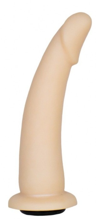 Телесная гладкая насадка-фаллоимитатор Harness - 17 см. - LOVETOY (А-Полимер) - купить с доставкой в Калининграде