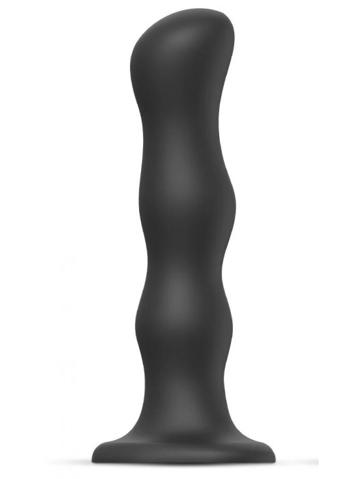 Черная насадка Strap-On-Me Dildo Geisha Balls size XL - Strap-on-me - купить с доставкой в Калининграде