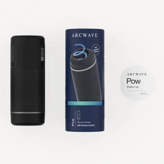 Черный мастурбатор с контролем всасывания Arcwave Pow Stroker - Arcwave - в Калининграде купить с доставкой